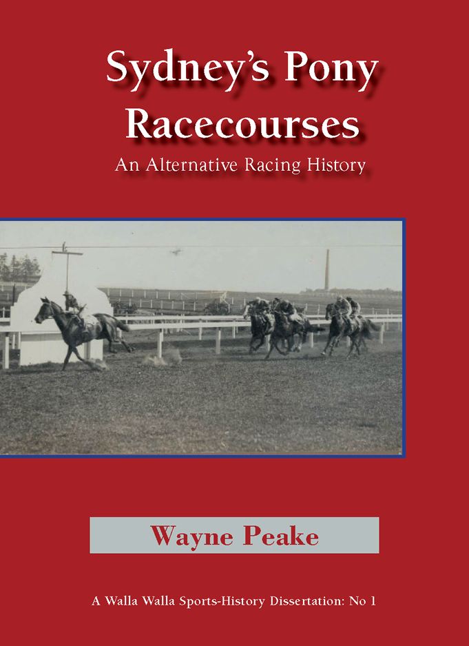 Cover of Sydney's Pony Racecourses by Wayne Peake